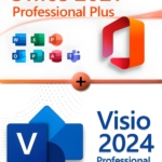 Microsoft Office 2021 Professional Plus + Microsoft Visio 2024 Professional Lizenz für 3 PC