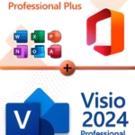Microsoft Office 2024 Professional Plus + Microsoft Visio 2024 Professional für 3 PC