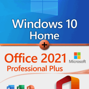 Microsoft Windows 10 Home + Microsoft Office 2021 Professional