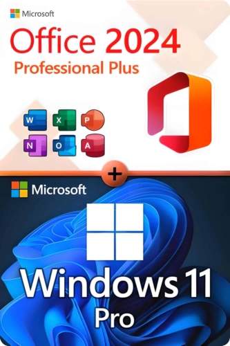 Microsoft Office 2024 Professional Plus + Windows 11 Professional für 3 PC