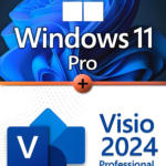 Microsoft Windows 11 Professional + Microsoft Visio 2024 Professional Lizenz für 3 PC