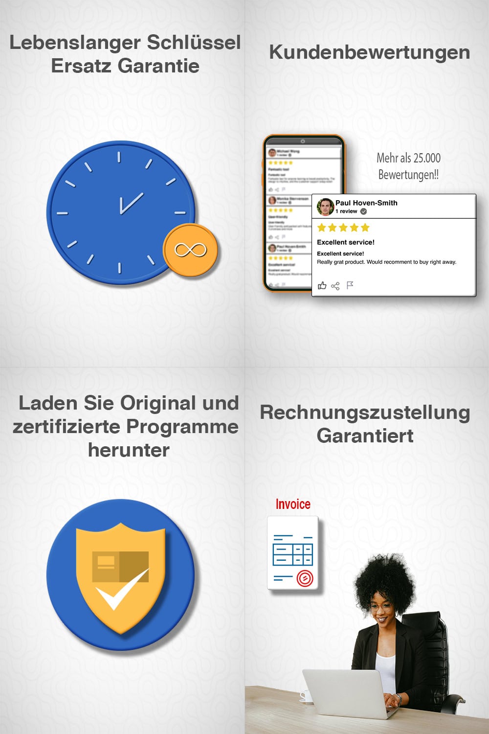 reviews-ger Microsoft Office 2019 Professional Plus Lizenz für 3 PC