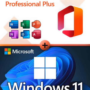 Microsoft Office 2024 Professional Plus + Microsoft Windows 11 Professional Lizenz für 3 PC