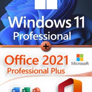 Microsoft Windows 11 Professional + Microsoft Office 2021 Professional Plus Lizenz für 3 PC