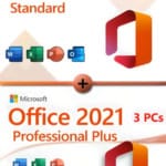 Microsoft Office 2024 Standard + Microsoft Office 2021 Professional Plus für 3 PC