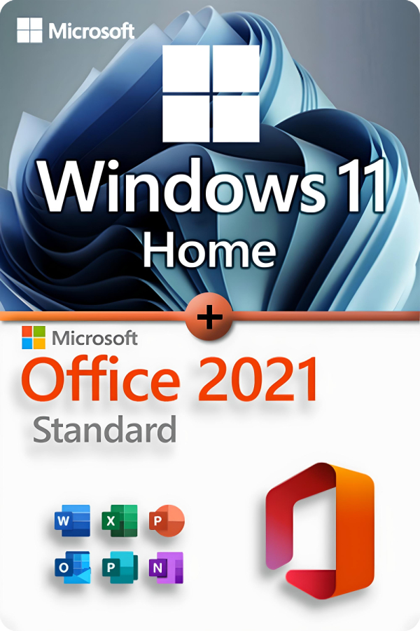 Microsoft Windows 11 Home + Microsoft Office 2021 Standard