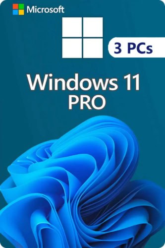 Microsoft Windows 11 Professional Lizenz für 3 PC