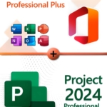 Microsoft Office 2024 Professional Plus + Microsoft Project 2024 Professional für 3 PC