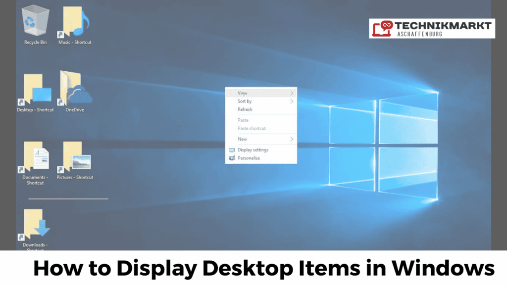 Learn how to Display Desktop Items in Windows?